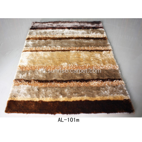 Jalur sutra dan Viscose garis desain karpet